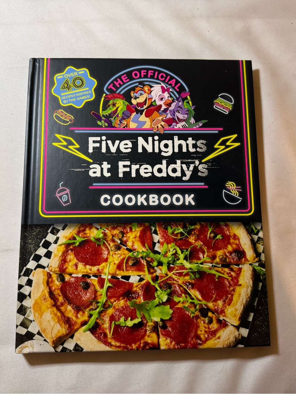The Official Five Nights at Freddy's Cookbook - Black with Neon Accents